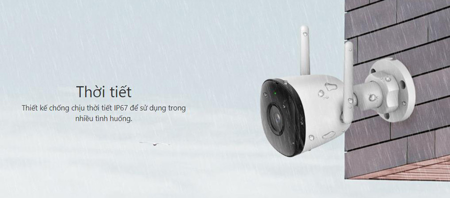 Camera Wifi 4MP ngoài trời KBONE KN-B41A1