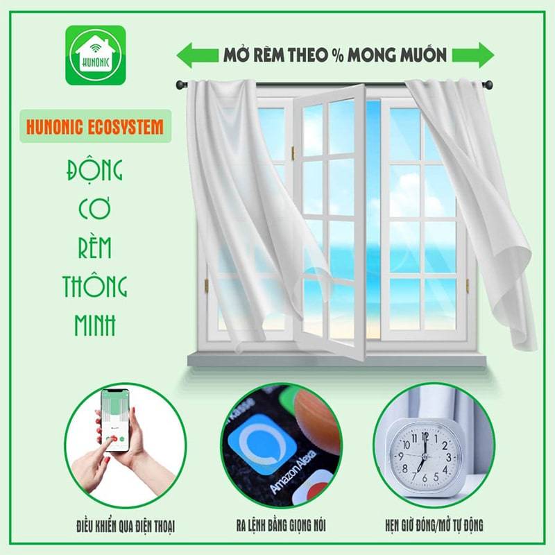 Động cơ Rèm thông minh Hunonic Ecosystem