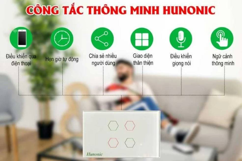 TÍnh năng thông minh của công tắc Hunonic