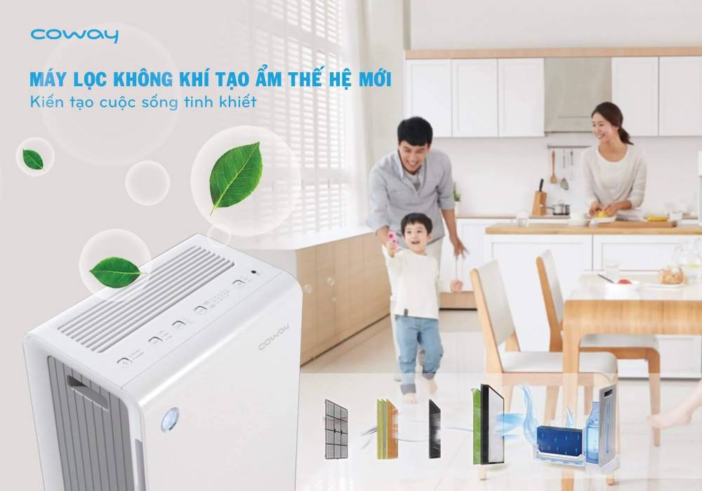 Máy lọc không khí tạo ẩm