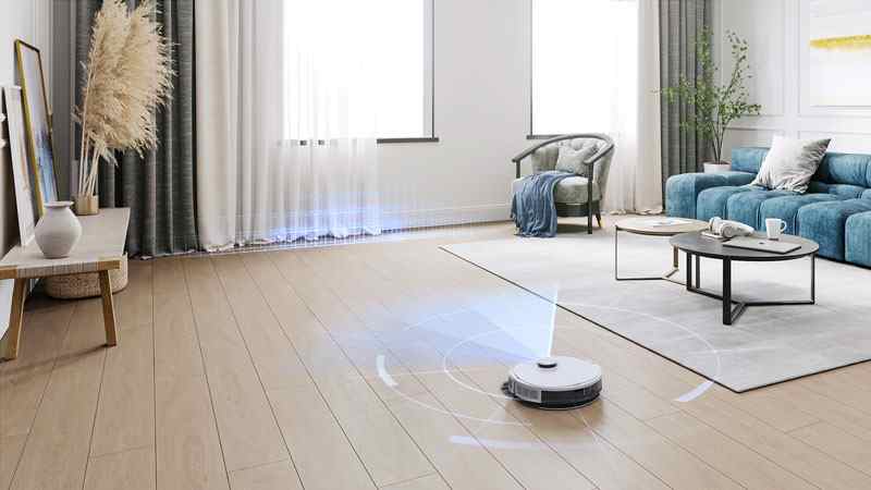 Robot hút bụi Deebot có thiết kế hình trụ tròn