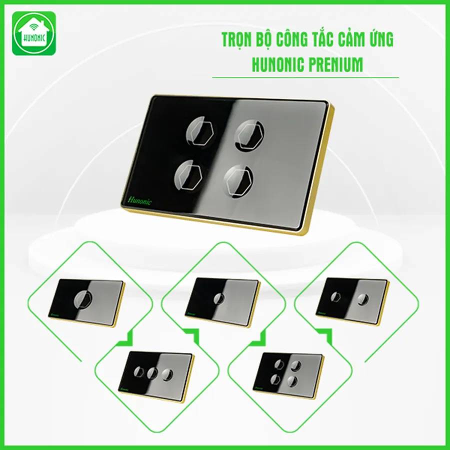 Công Tắc Hunonic Premium Hình Vuông