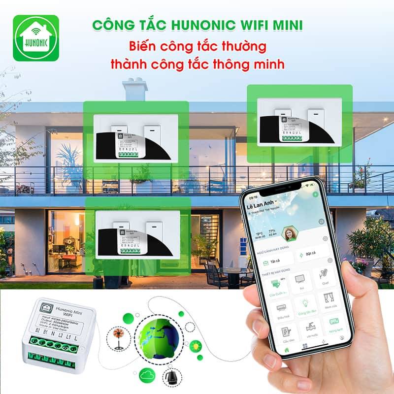 Công tắc Wifi thông minh Hunonic Mini