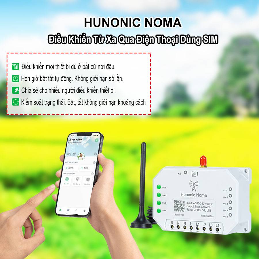 Lợi ích của Công tắc Hunonic Noma 4CH