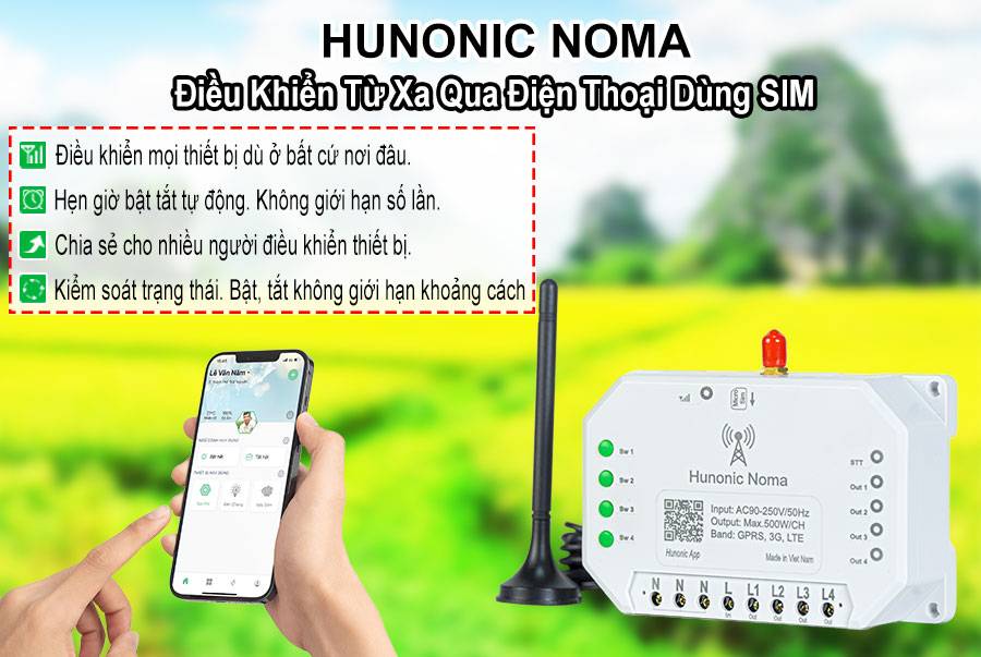 Tìm hiểu Công tắc Hunonic Noma 4CH