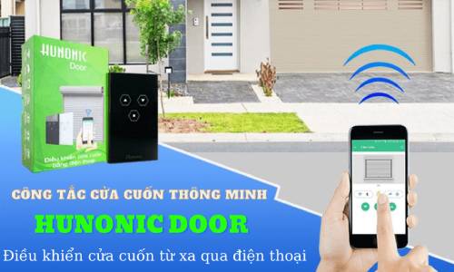 4 bước cài đặt Công tắc cửa cuốn thông minh Hunonic (1)