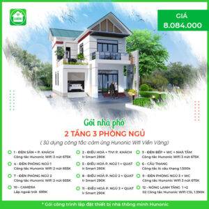 Trọn gói Nhà phố cơ bản có 2 tầng 3 phòng ngủ