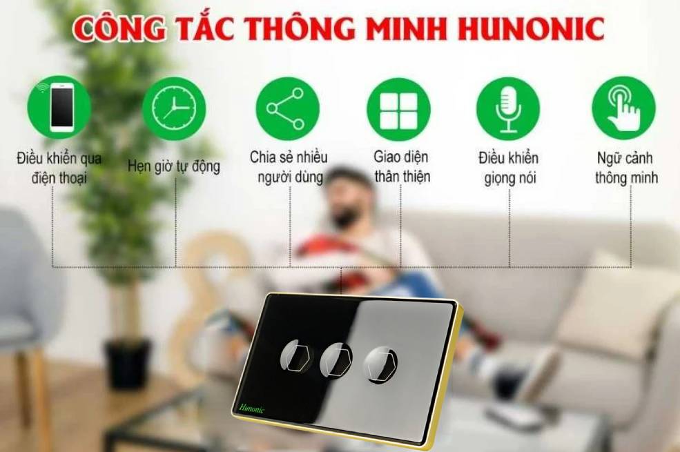 Ưu nhược điểm Công Tắc Hunonic Luxury Hình Chữ Nhật Viền Vàng