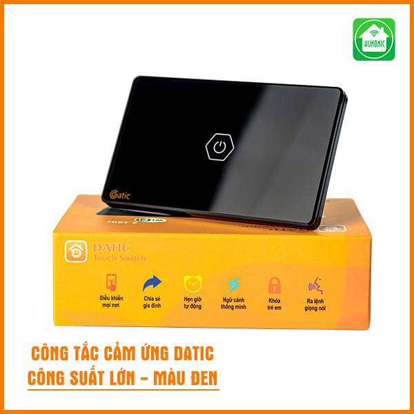 Công Tắc Cảm Ứng Datic Công Suất Lớn Màu Đen