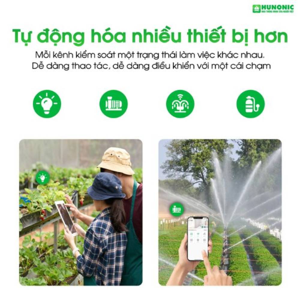 Công tắc Hunonic LAHU 4CH RTC là một sản phẩm công tắc thông minh tích hợp IC thời gian thực (RTC) được giới thiệu bởi Hunonic, một nhà sản xuất thiế