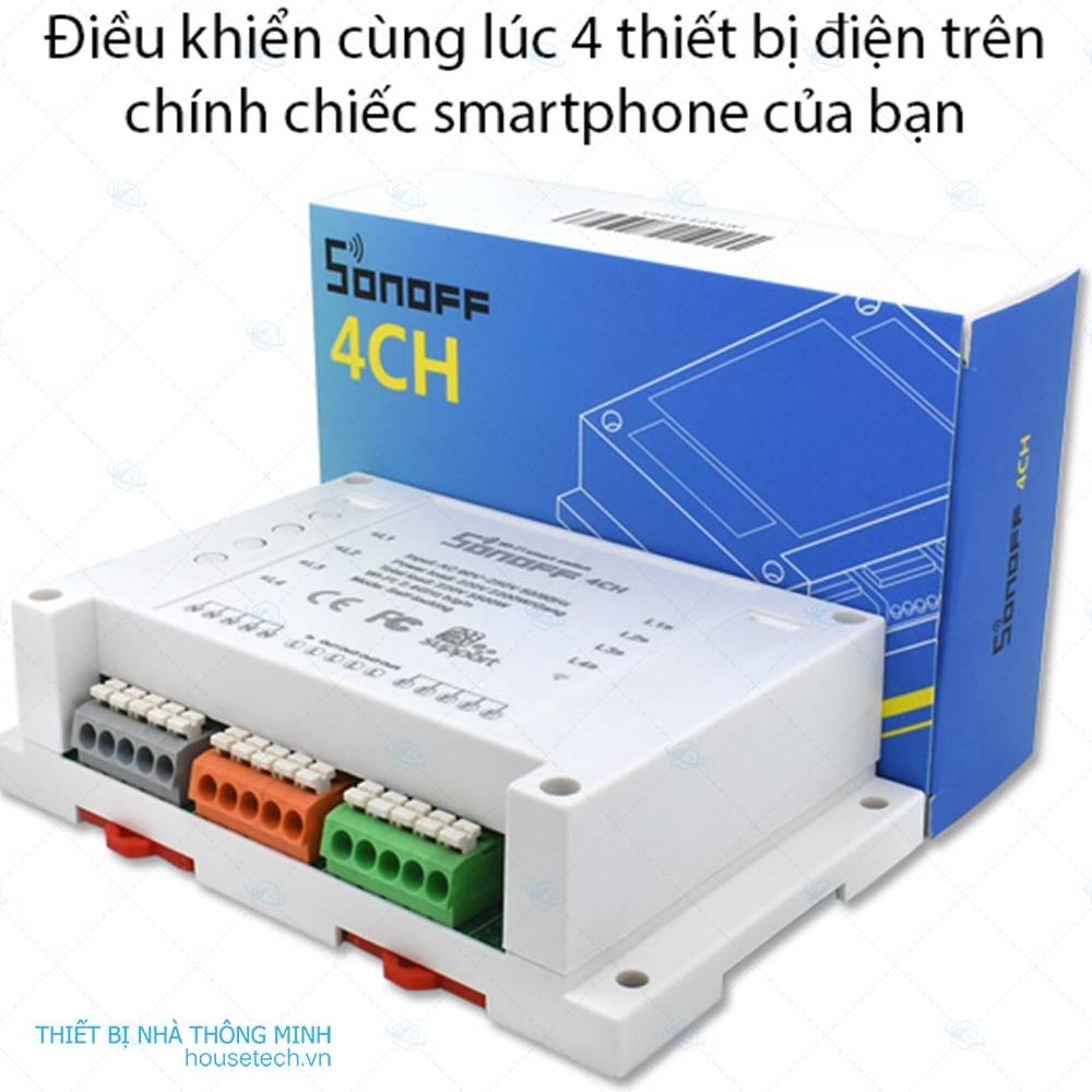 Bộ điều khiển cổng Sonoff GSM – 4CH Pro