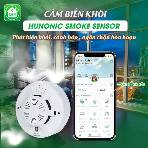 Cảm biến khói Hunonic Smoke Sensor